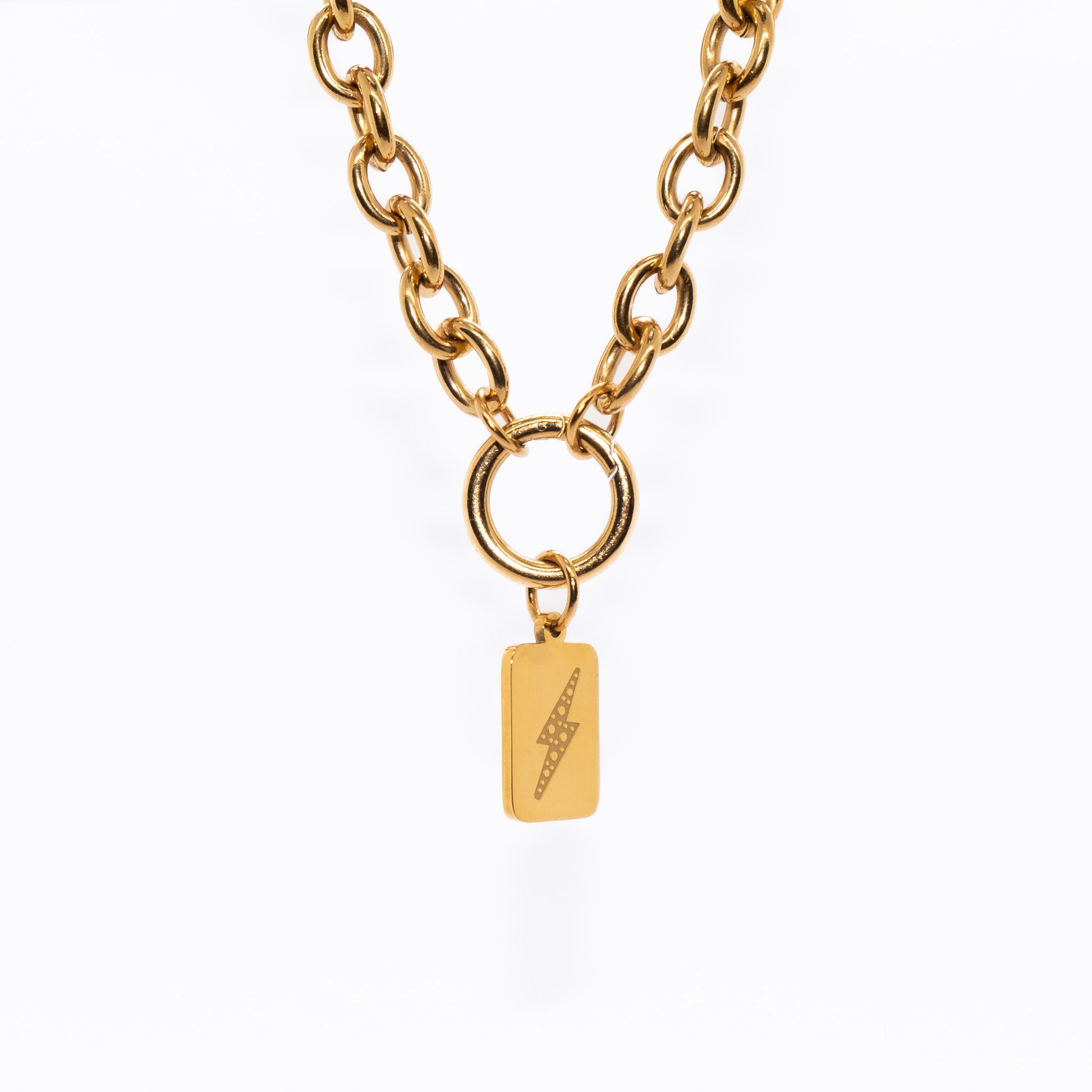 Lightning Bolt Tag Charm