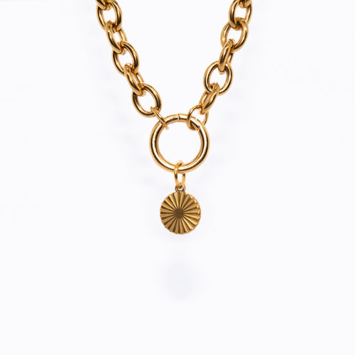 Circle Small Charm - waterproof stainless steel jewellery by House of Rey Jewelry