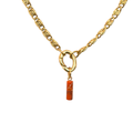 Orange Stone Charm - waterproof stainless steel jewellery by House of Rey Jewelry