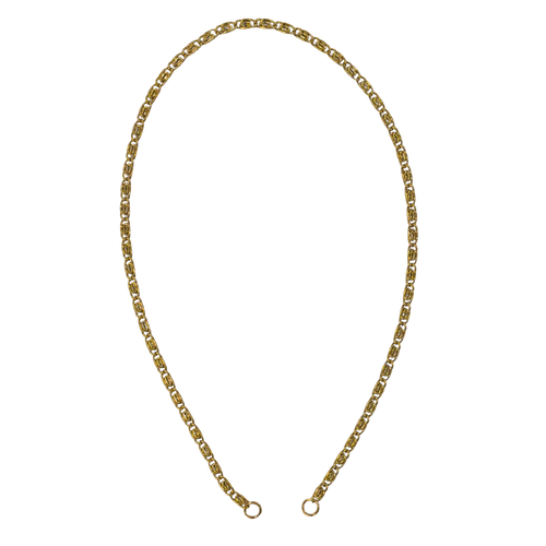 Byzantine chain necklace in gold - intricate woven statement jewelry by House of Rey