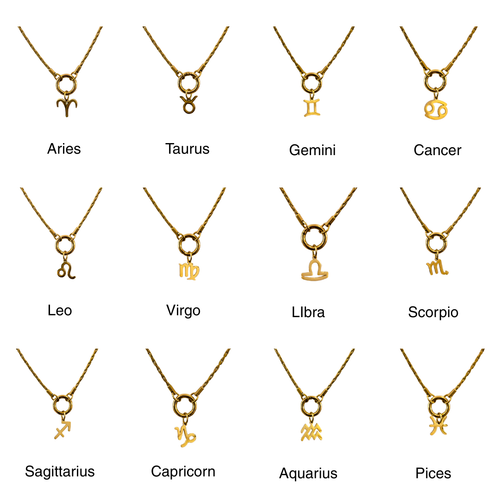 Zodiac Charm - waterproof stainless steel jewellery by House of Rey Jewelry