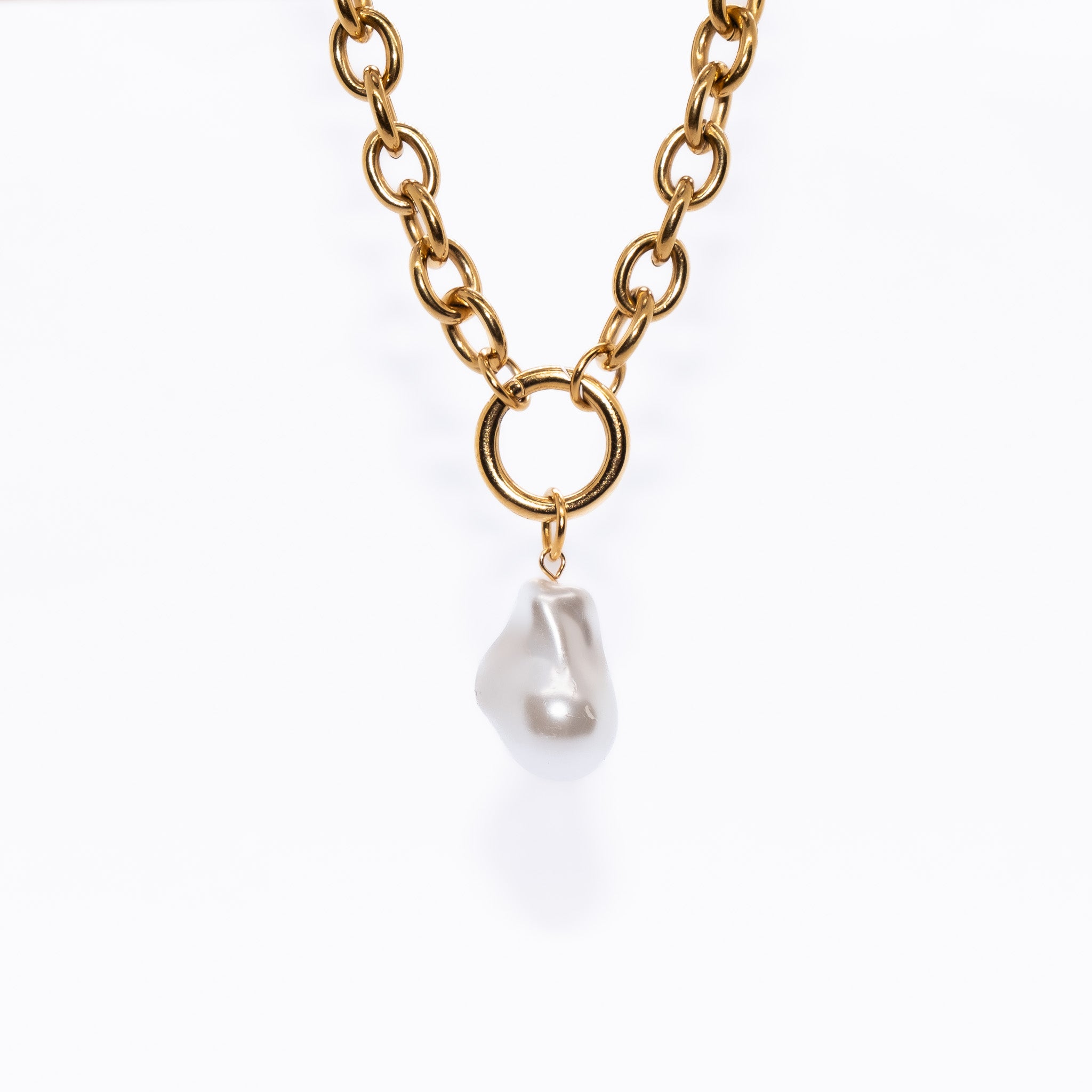 Pearl Charm Large - waterproof stainless steel jewellery by House of Rey Jewelry