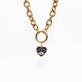 Heart Eye Pendant, styled - waterproof stainless steel by House of Rey Jewelry
