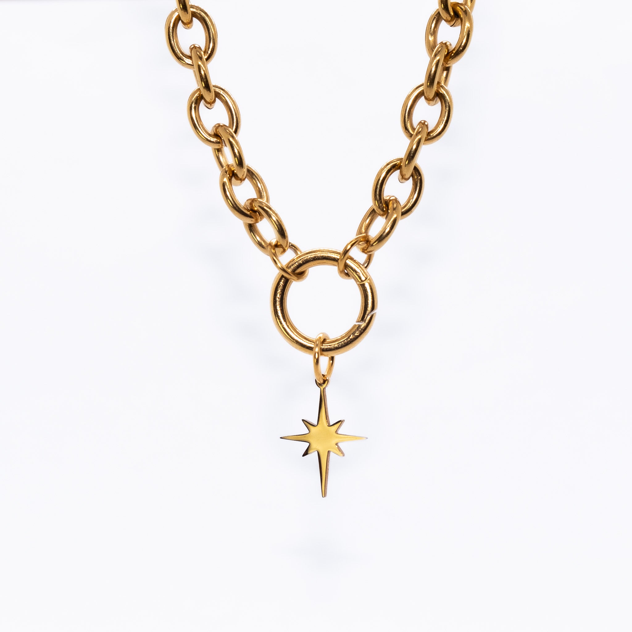 North Star Charm Small - waterproof stainless steel jewellery by House of Rey Jewelry