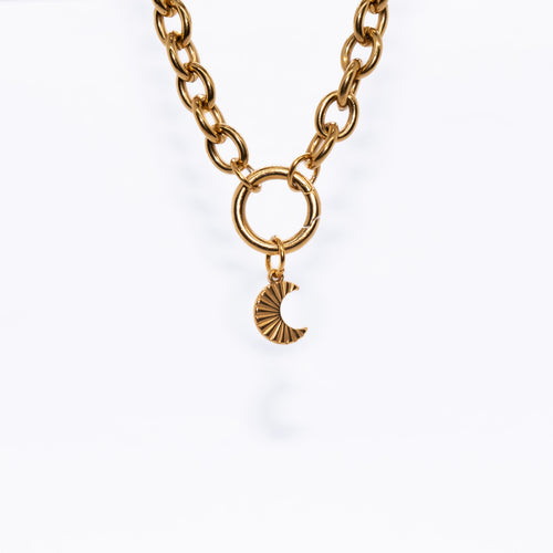 Moon Small Charm - waterproof stainless steel jewellery by House of Rey Jewelry