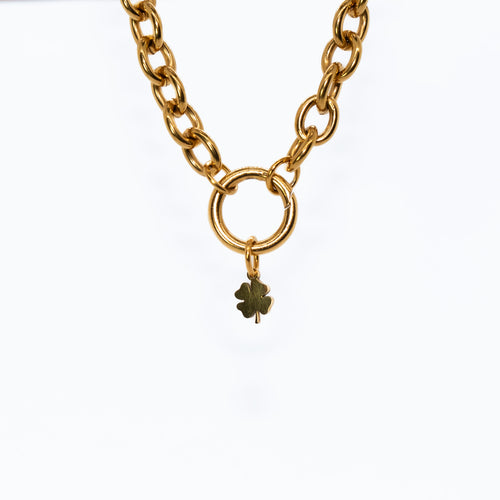 Lucky Clover Charm - waterproof stainless steel jewellery by House of Rey Jewelry