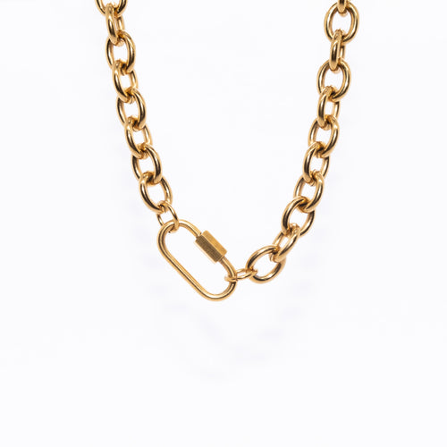 Carabiner Lock - waterproof stainless steel jewellery by House of Rey Jewelry