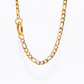 Figaro chain necklace detail - versatile statement piece perfect for everyday wear