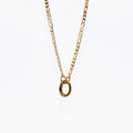 Oval Connector Small, detail view - tarnish-free stainless steel by House of Rey Jewelry