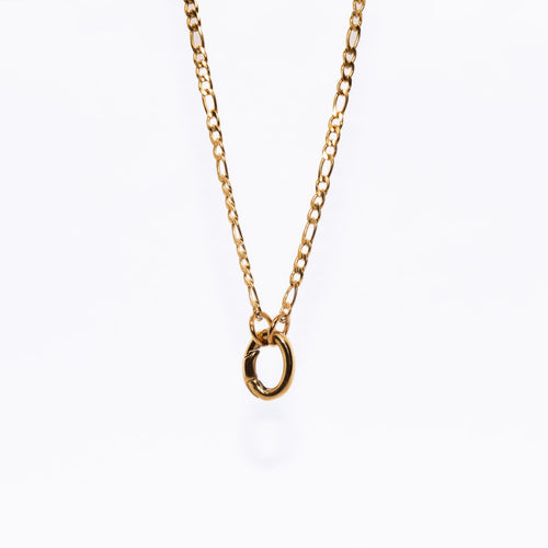 Oval Connector Small, detail view - tarnish-free stainless steel by House of Rey Jewelry